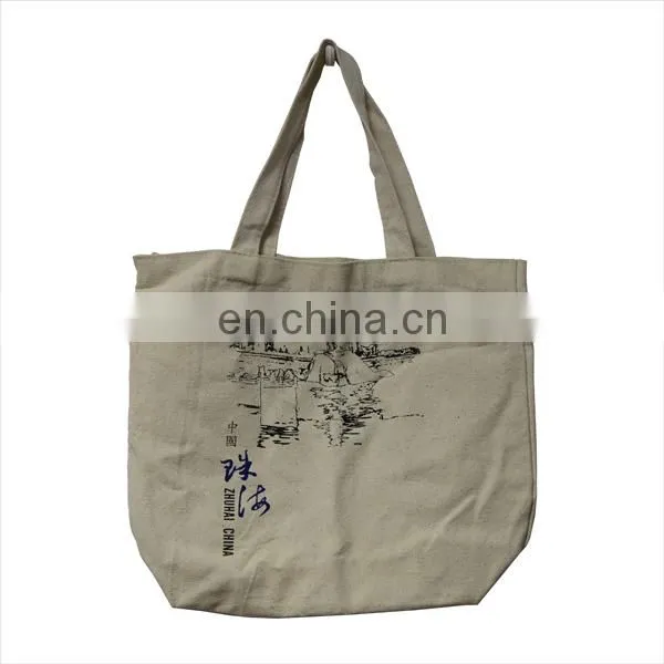 Wholesale recyclable cotton shopping bag/Fashion reusable eco-friendly cheap cotton tote bag