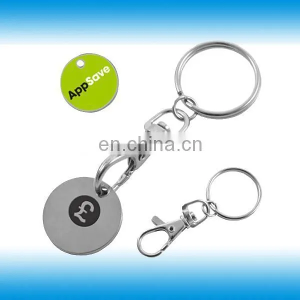 custom made trolley coin keychains with your own logo