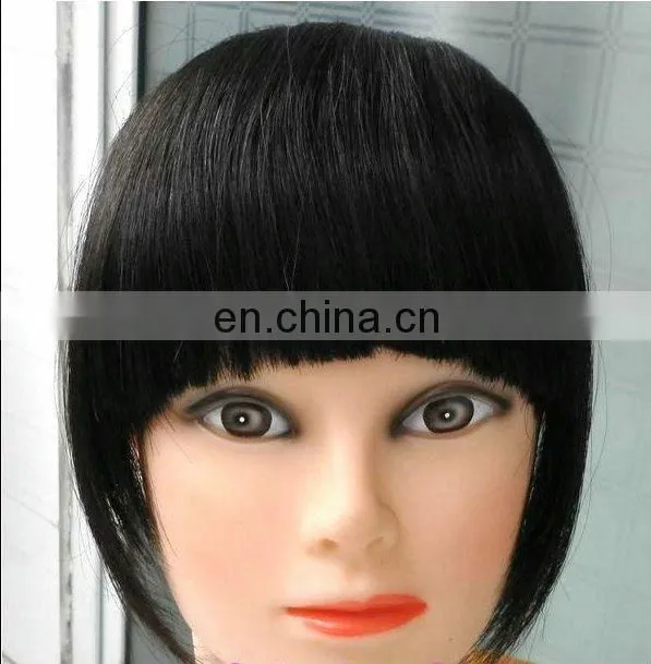 Hot beauty human hair fringe with clips, hair bang