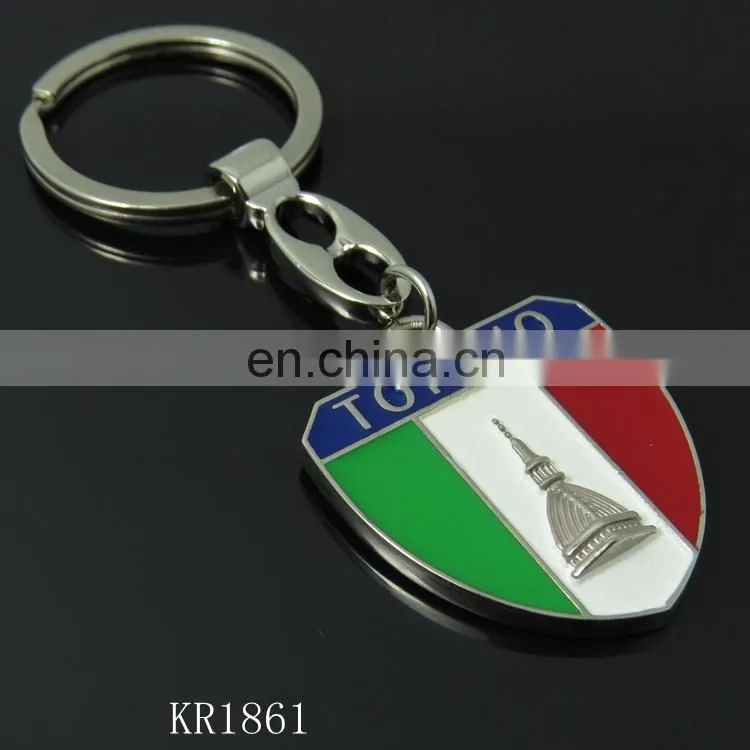 souvenir tourist metal keychain souvenir italia keychain