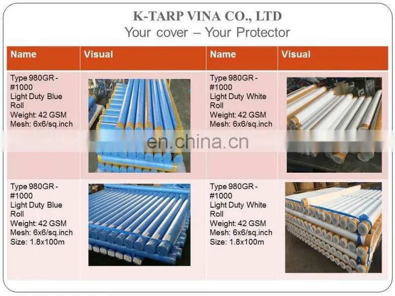 #1000 Blue Sheet PE Tarpaulin, Japan Quality, Korea Standard, Made In Vietnam
