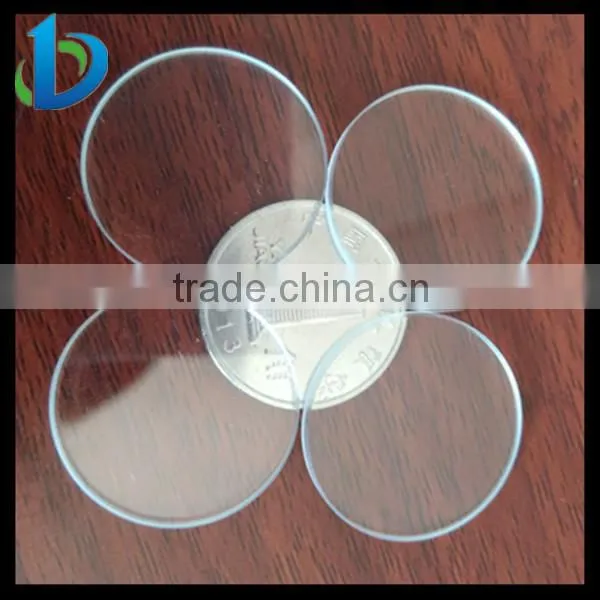 3mm 3.2mm 4mm round tempered clear glass covers for led lighting
