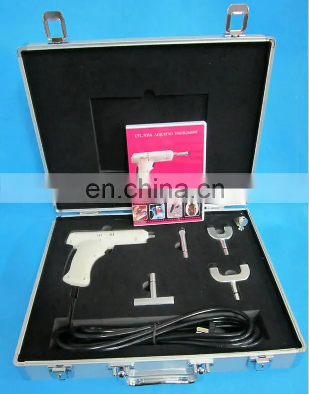 White Electric Chiropractic Adjusting Tool Therapy Spine Activator Correction Massager