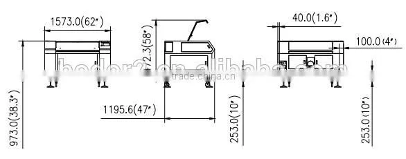 Hot sale!China Jinan Bodor Vac-sorb Laser Engraving Cutting Machines BCL-X(H)V