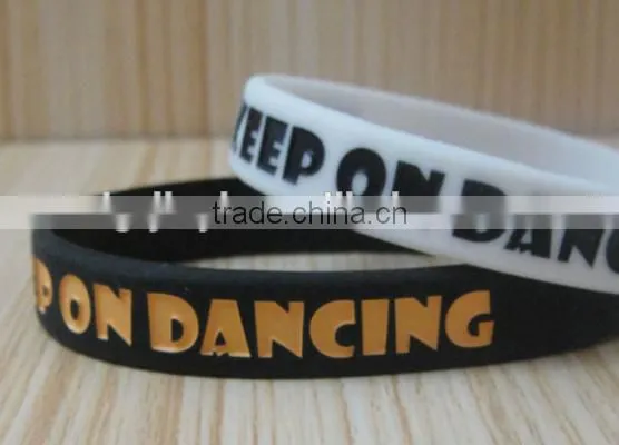 High quality Logo Design Silicone Bracelet Wirst Band