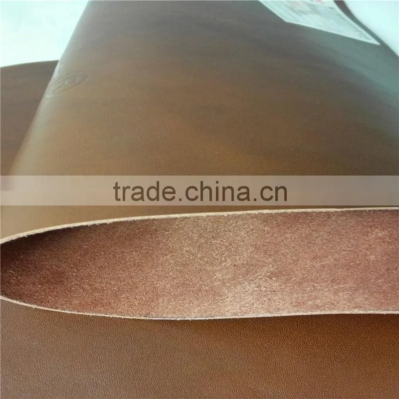Genuine finished shiny leather for leather car key cover