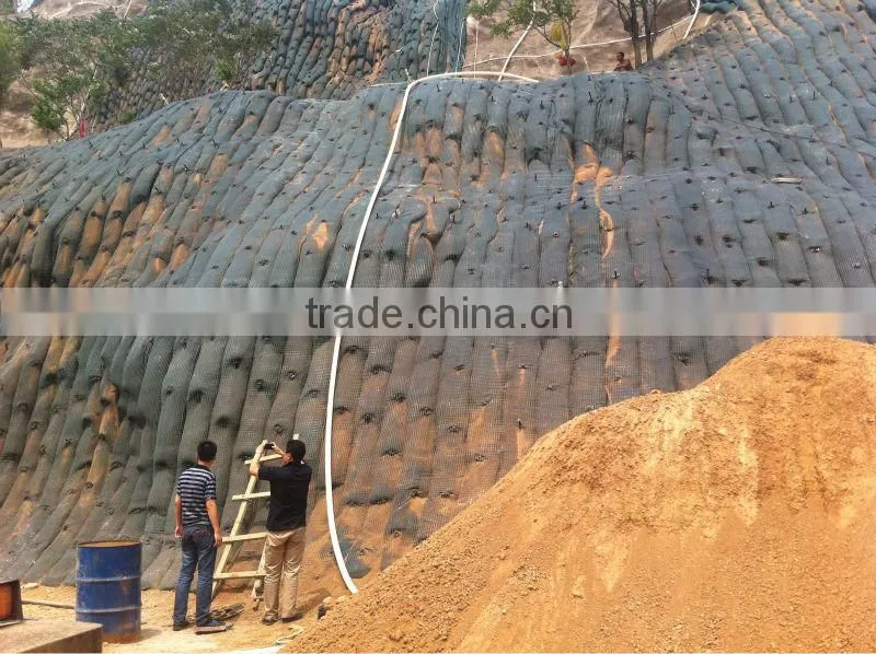greening grass planting grow bag nonwovens / geotextile ecological bag used in slope protection & soil reinforcement
