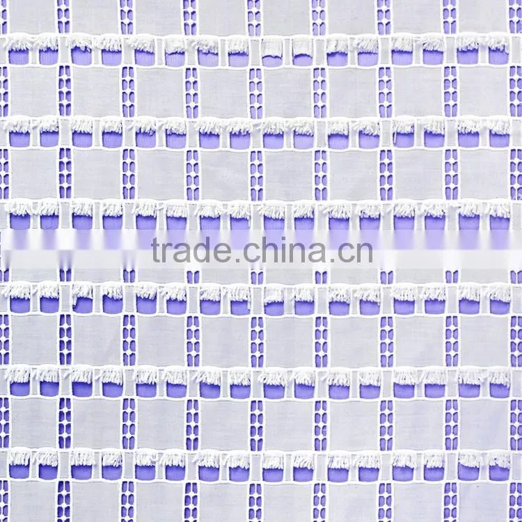 New design regular square shape embroidery water soluble fabric chemical lace