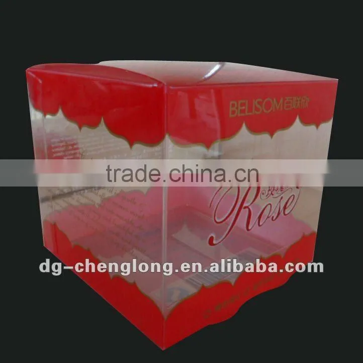 high quality PVC PET transparent watch packaging box