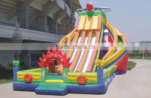 giant inflatable land slide for adult, winter slide for sale, commercial grade inflatable pvc slide