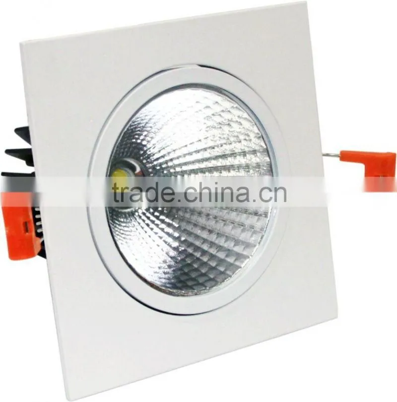 Square 10W 15W 20W Down light led COB recessed mount square round Epistar Chip WW NW CW