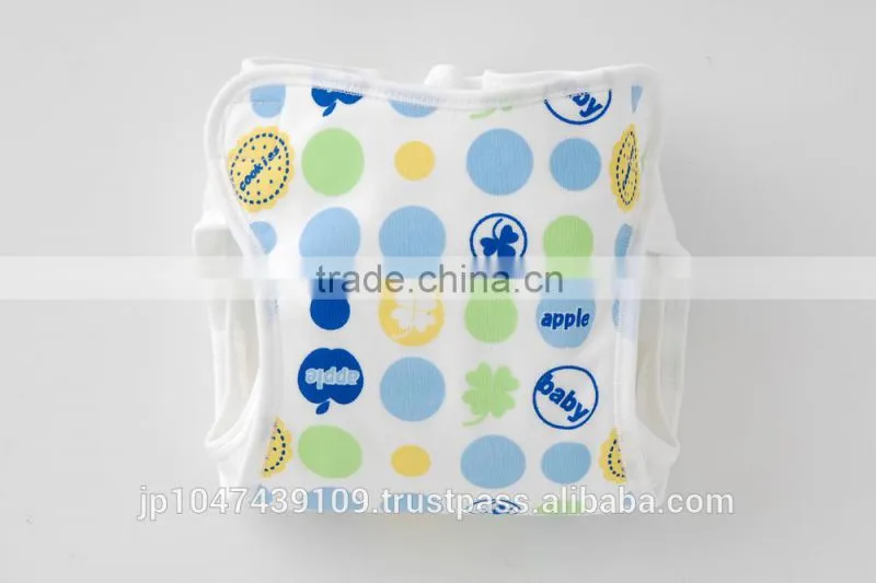 made in japan products high quality cute polka dot and star pattern baby cloth diaper cover for boys