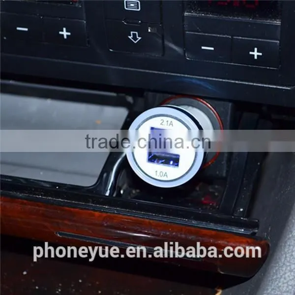 high quality logo custom colorful auto usb car charger adapter