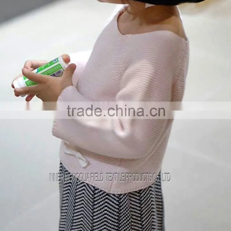 Cashmere Chunky Knit Coat With Bow
