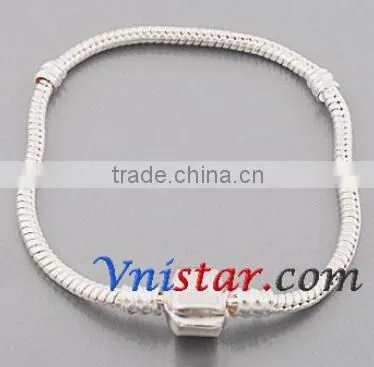 Vnisatr antique silver&silver plated large hole barrel shaped bead, heart pattern carved large hole bead for bracelet PBD1532