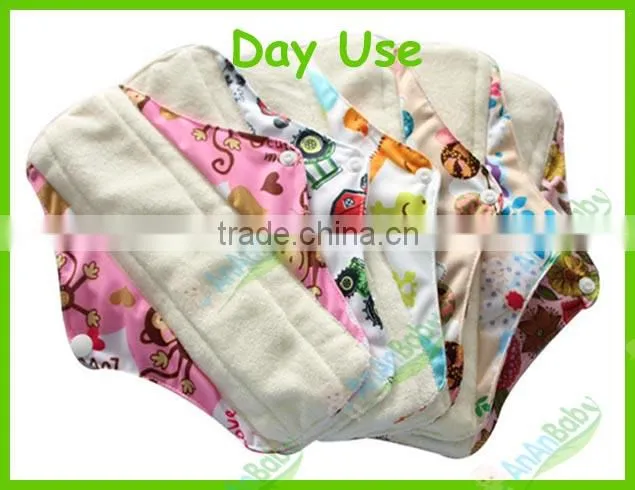 2014 Hot Sell New Products Bamboo Reusable Cloth Sanitary Napkin