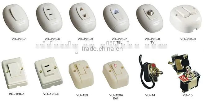 Plastic small push button switch VD-223-1