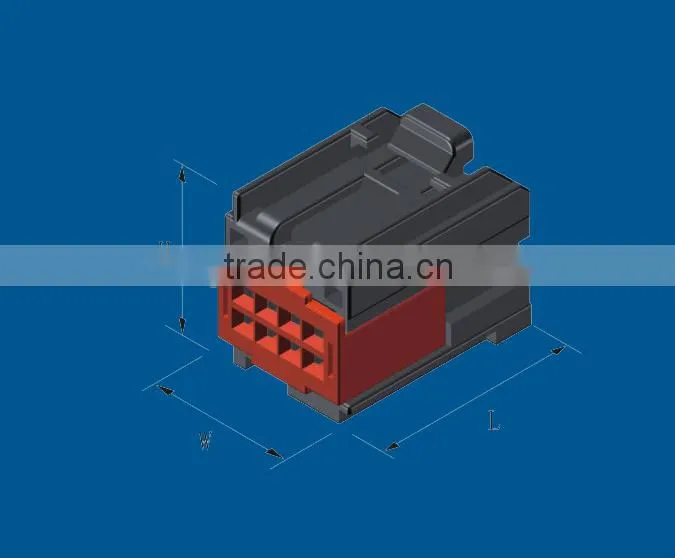 8 ways 2.2mm pitch plastic male and female wire to wire automotive connector