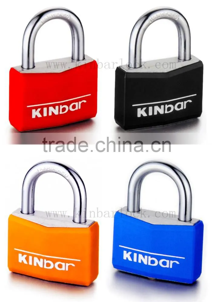 Aluminum padlock plastic cover