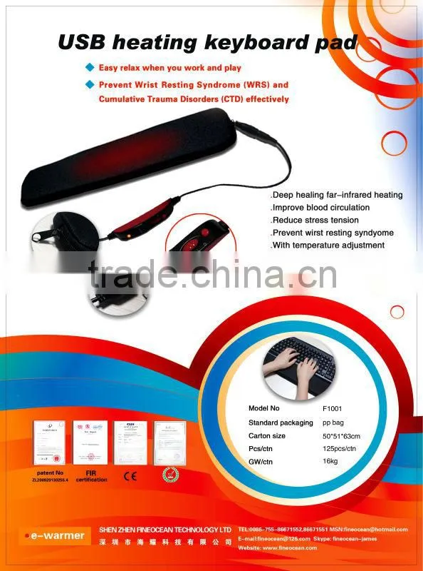 USB wrist pad warmer