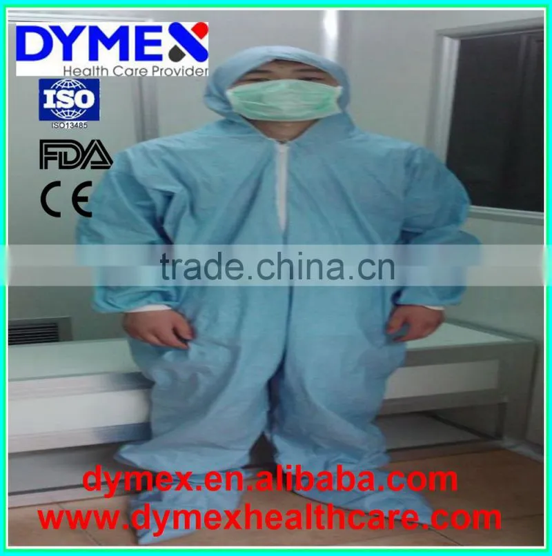 Working PP/SMS Reinforced Coverall Safety Coverall