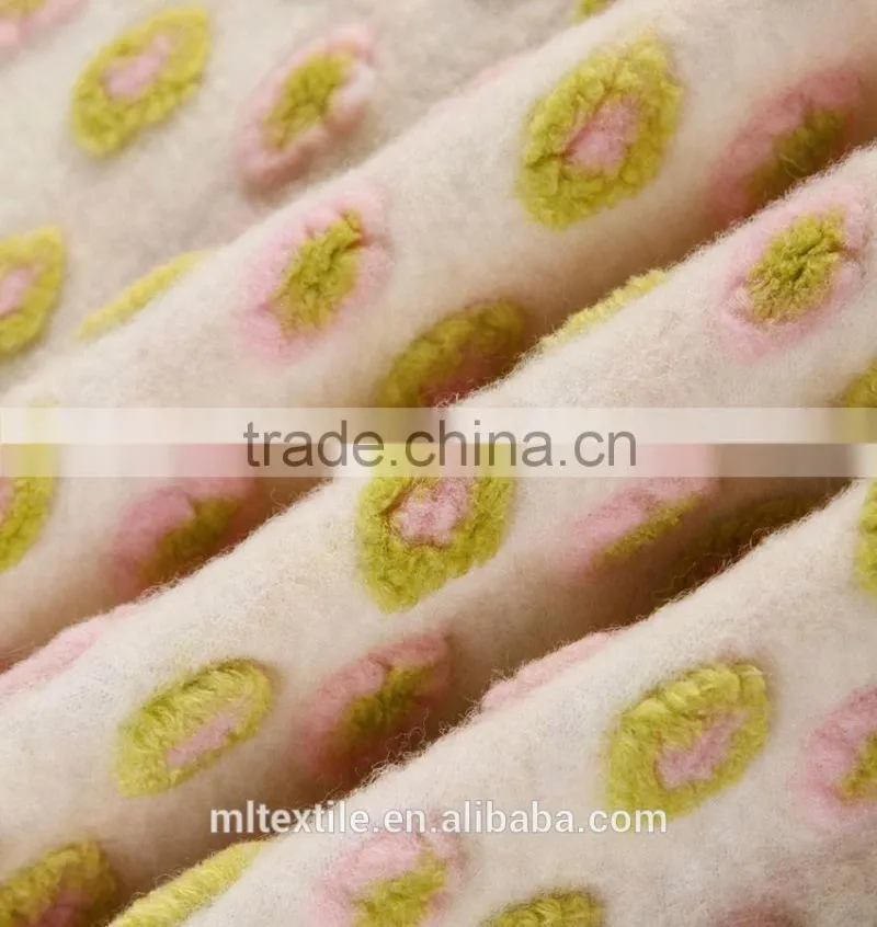 50%Wool/15%acrylic fabric/35%Polyester jacquard Wool fabric