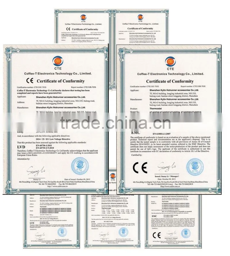 One Card Twin Zones Touch Screen Hot Runner Temperature Controller For injection machine