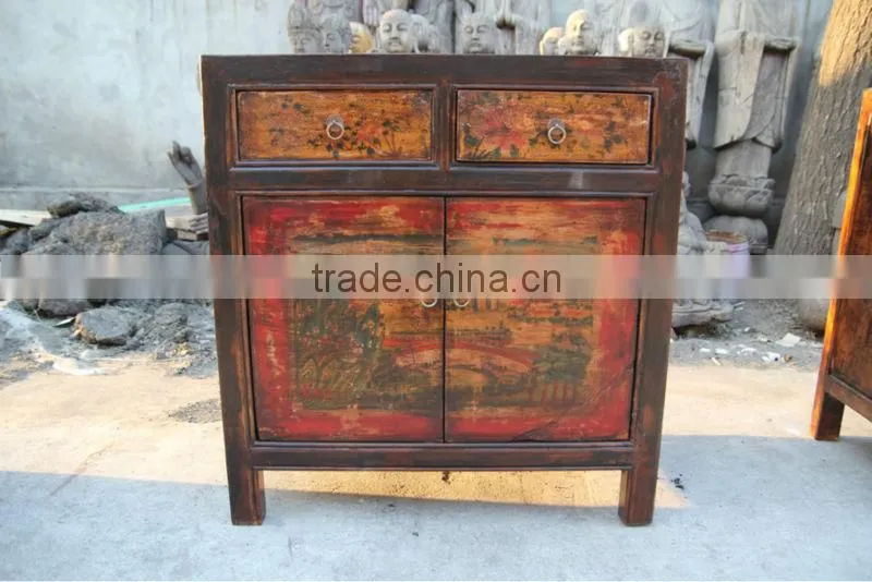 tibet wood antique cabinet