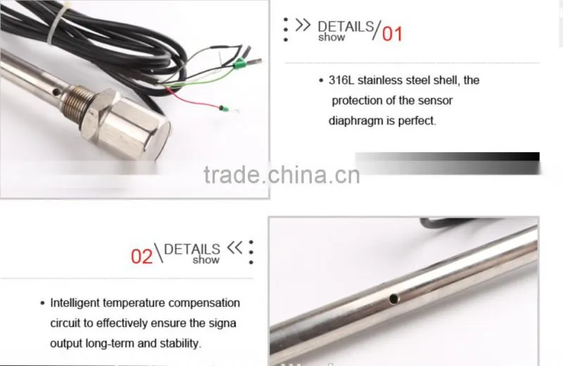 Fuel tank liquid level measurement using capacitive transducer