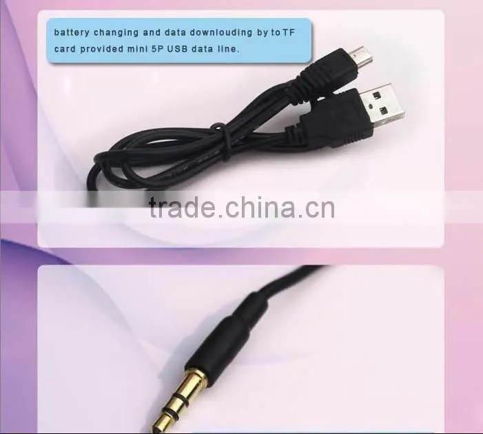 wireless headphone with memory card FM radio headset sports wireless mp3 player