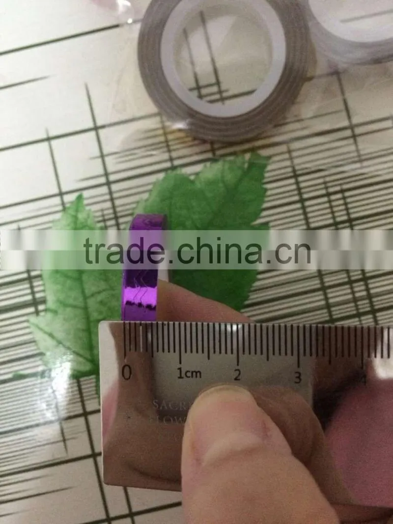 2016years12 Rolls Metallic Nail Art Tape New Raised Grain Line Strips Decoration Sticker UV Gel Polish Fantastic Nail Accesories