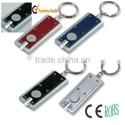 compass keychain with led light