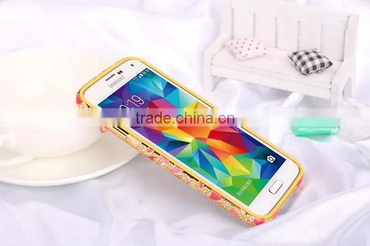 Funky Mobile Phone Metal Case/TPU Inlaid Phone case for Samsung S5