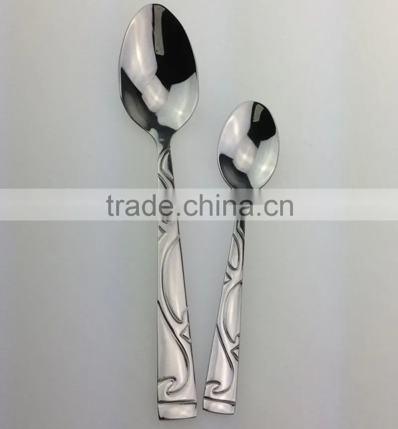 Stainless Steel Gold plated spoon made by Junzhan Factory directly