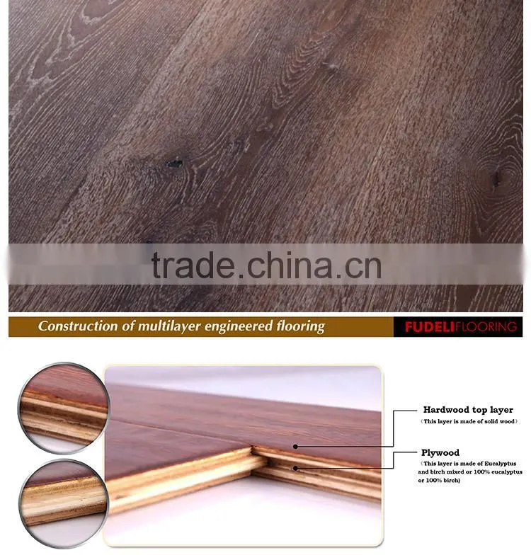 Top quality Formaldehyde E1 grade IAF Certified Classic design engineering flooring