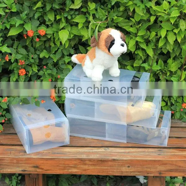 PP plastic clear ladies exquisit shoe box