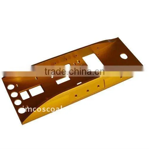Aluminium faceplate with polishing and anodizing