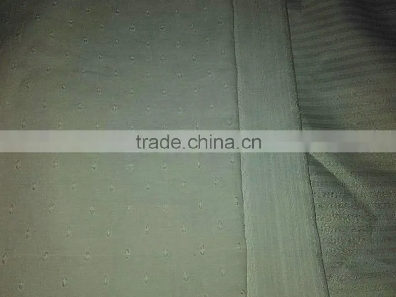 High Quality 100%Cotton Dobby Weave Voile Plain Dyed fabric