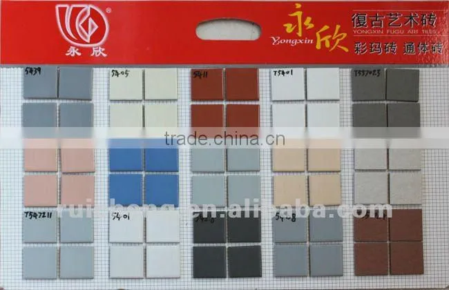 glazed ceramic mosaic tile for building material(45x45mm)