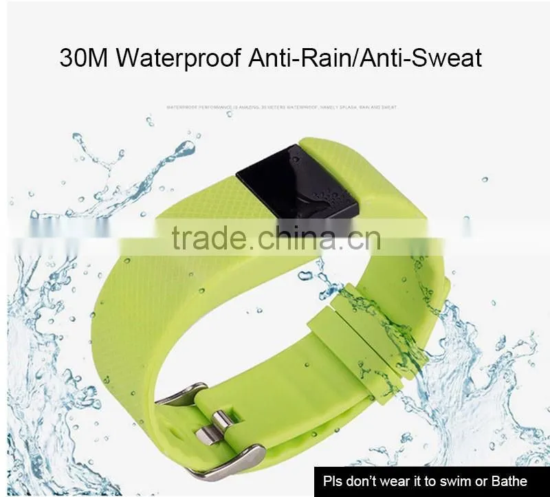 Premuim 1Inch OLED Bluetooth Smart waterproof Bracelet / Wrist Band Sport 80mAh Smart Watch With Pedometer