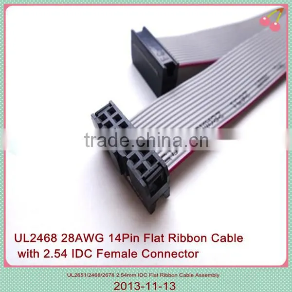 14 pin flat ribbon cable, 26awg flat ribbon cable, flat ribbon cable electrical flat cable for computer