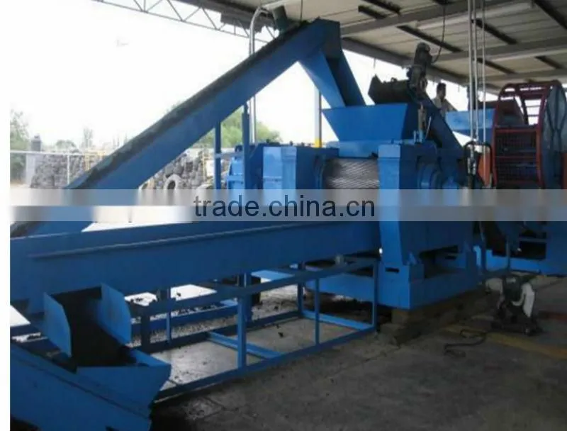 Hot china products waste tire recycling plants with full automatic processing system / used tyre shredder machine