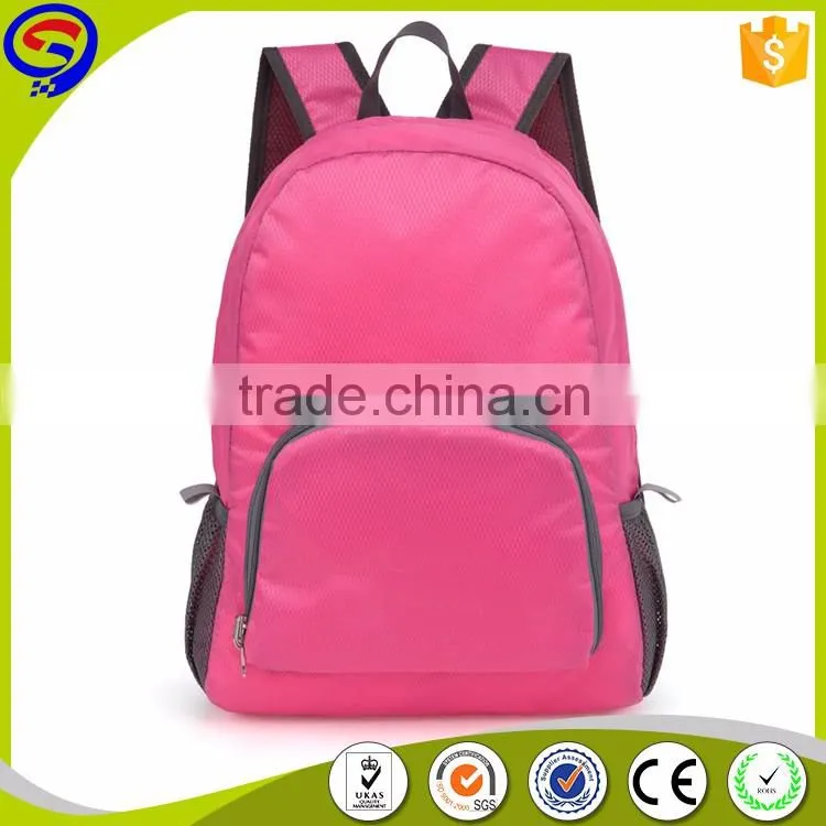 New Arrival! Hot Selling! teens nylon foldable sport backpack