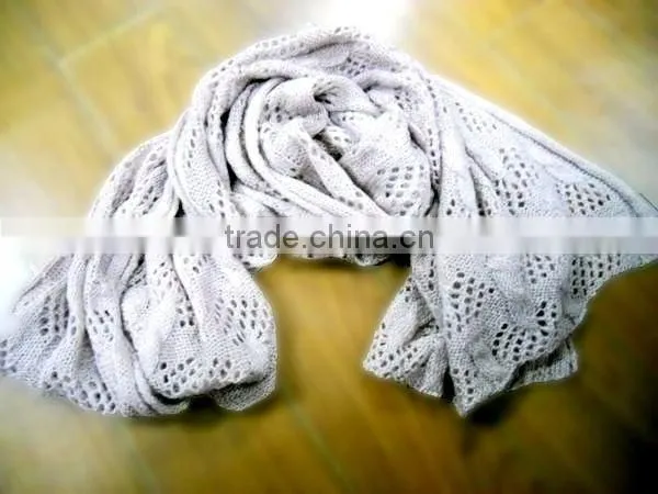 fashion lady jacquard mohair scarf