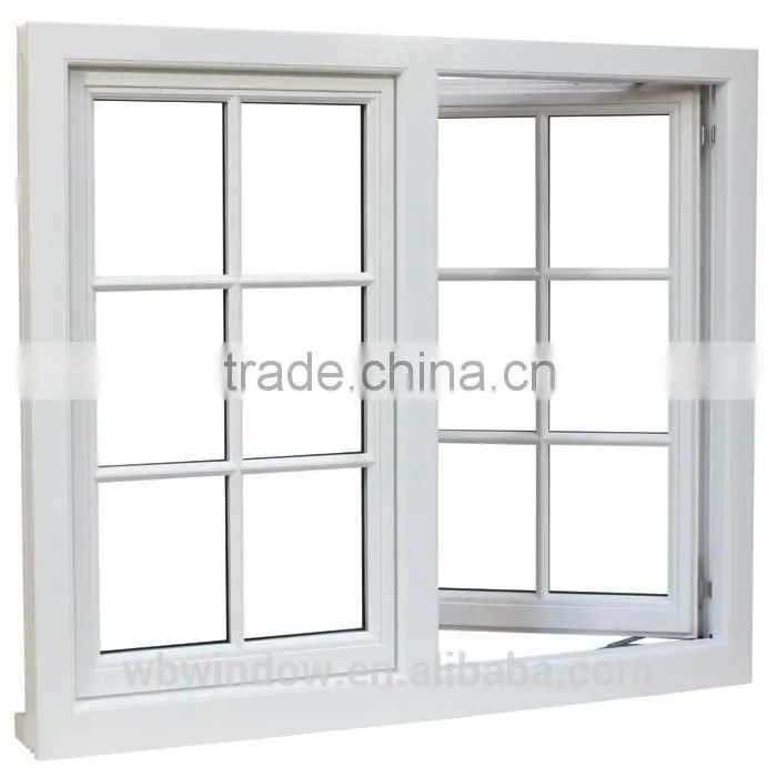 interior heat reflective glass pvc casement windows