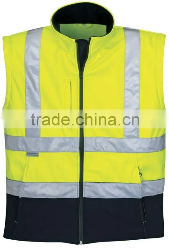 DETACHABLE HIGH VISIBILITY REFLECTIVE SOFTSHELL JACKET