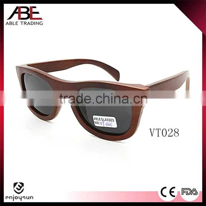 hot sell 2016 classic fashion style UV400 lens italy designer bamboo wooden polarized sunglasses FDA CE sun glasses