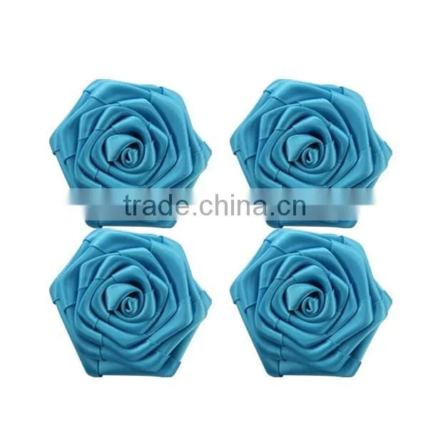 Handmade organza ribbon flower