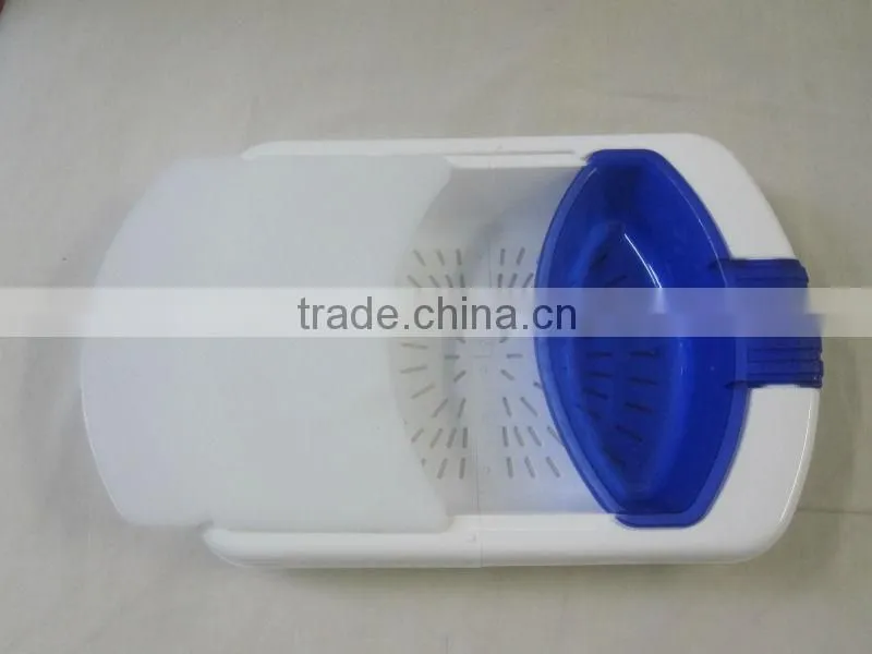 Over the Sink Colander & Cutting Board, Plastic cutting board with washing basin