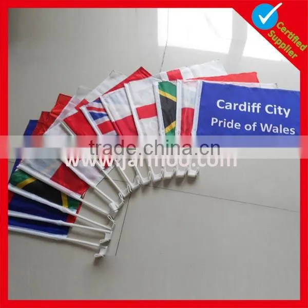 clipped window car antenna flag